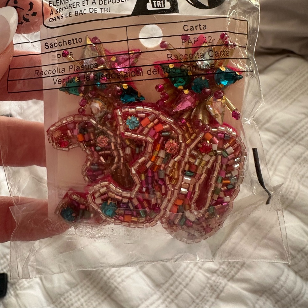 Colorful Beaded Earrings #30